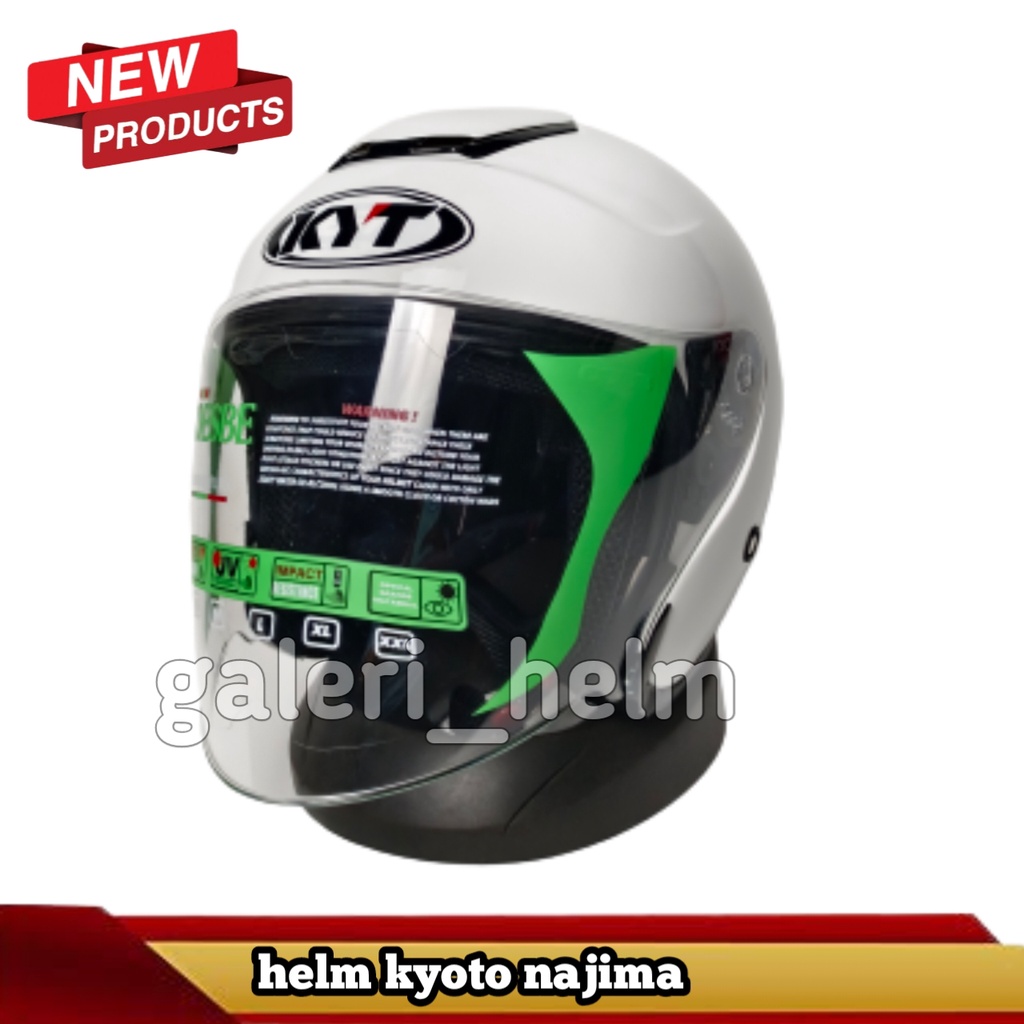 HELM KYT KYOTO REPLIKA PUTIH|merk najima west