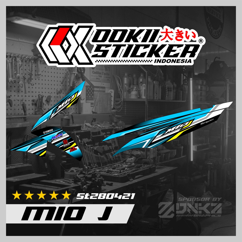 Stiker Mio J Decal Striping Mio J Premium Racing ST280421 OOKII