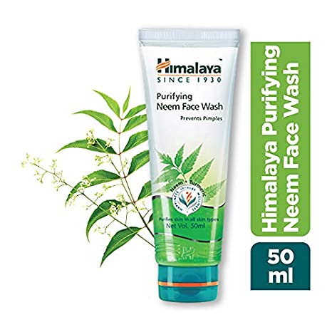 Qeila -Himalaya Purifying Neem Face Wash 50ml Ready Stok