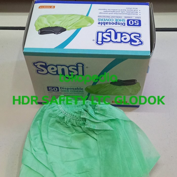 Verto Sensi Cover Shoes / Penutup Sepatu Medis Disposible Isi 50 - Hijau