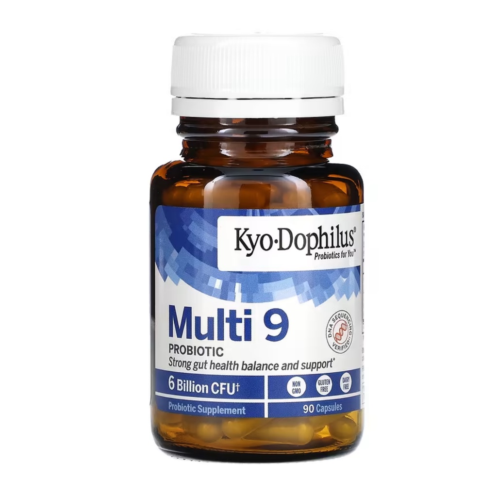 Kyolic Kyo Dophilus Multi 9 Probiotic 6 Billion CFU PROBIOTIK Premium 90 Caps Made in USA Kyo-dophilus