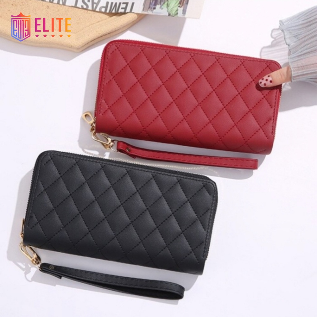 FREE Dompet Wanita Import Model Panjang / Dompet GC Branded Premium Kulit Asli Bahan Halus