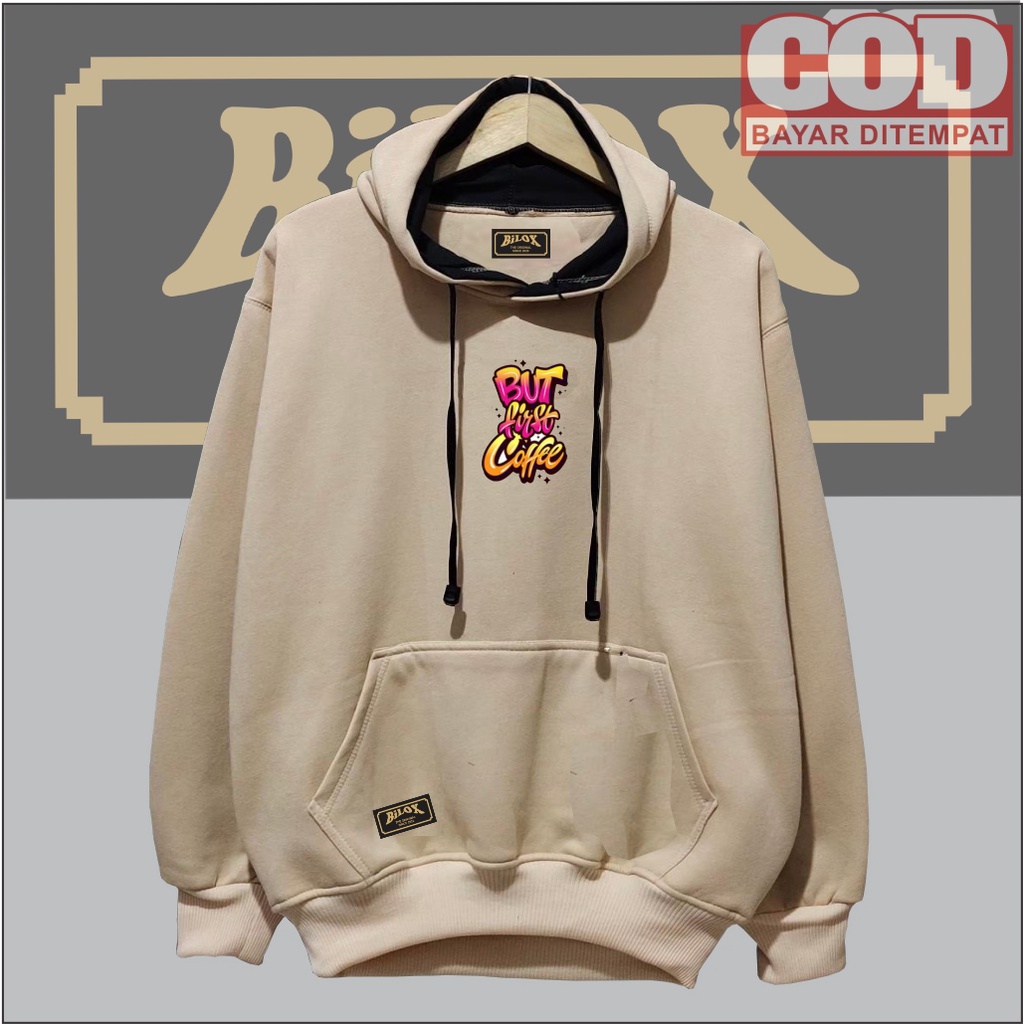 jaket sweater hoodie aesthetic garffity list motif sablon size jumbo oversize pria wanita cowo cewe terbaru