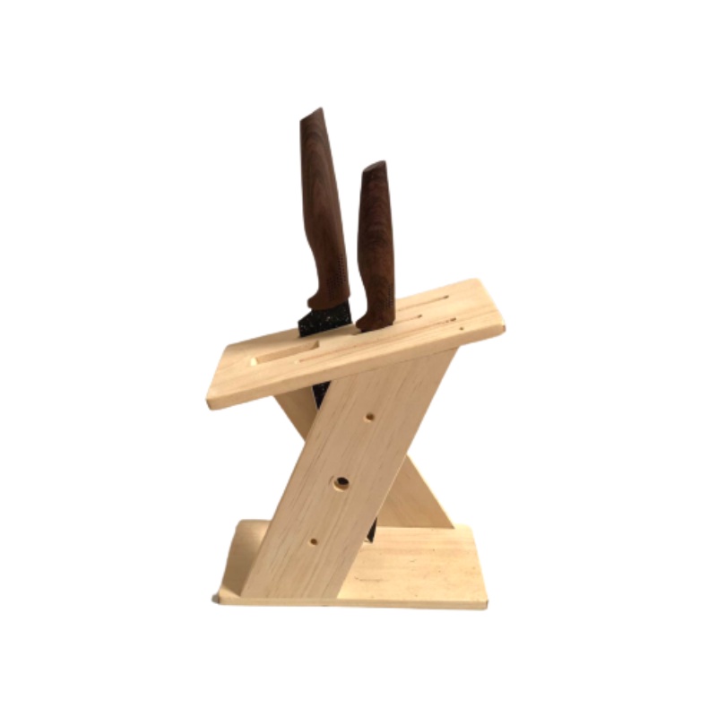 Tempat Pisau Kayu Tempat Pisau Minimalis Wadah Pisau Aesthetic