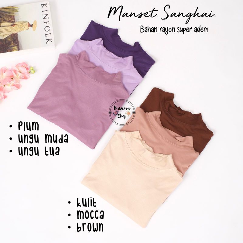 Manset Sanghai Bahan Kaos Rayon Super Adem L XL XXL