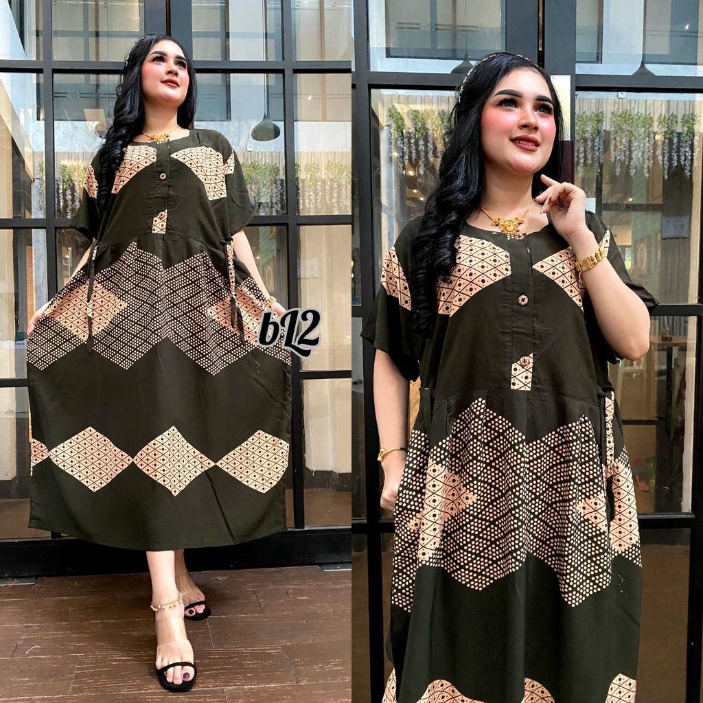 DRESS JUMBO WANITA TERBARU 2023 BAHAN RAYON TEBAL GRADE A KUALITAS PREMIUM /DRES BUSUI TERBARU