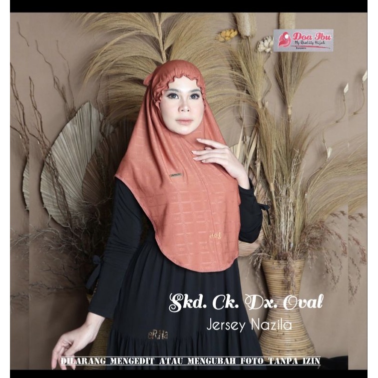 635 JILBAB SIRIA KERUT DAHI JERSEY NAZILA TALI BLINK / HIJAB BERGO MUKENA CORAK DOI ORI BY BUNYAMIN