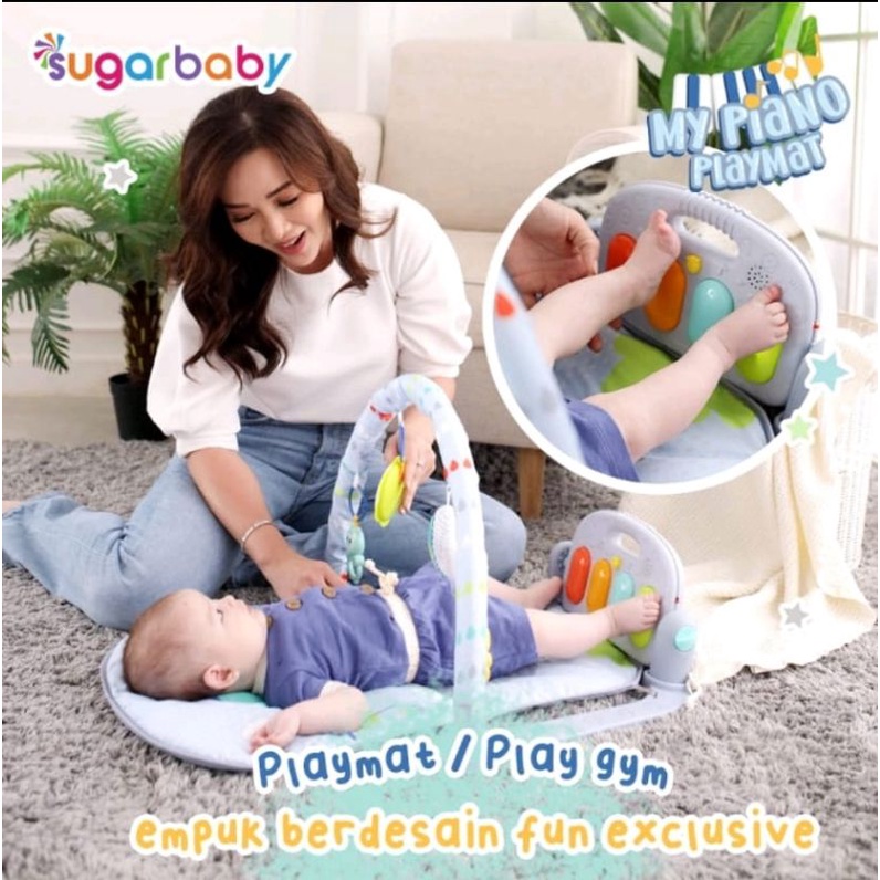 Sugar Baby Playmat My Piano | Playmat Bayi | Mainan Bayi | Piano Playmat / Playgym | Matras Bayi