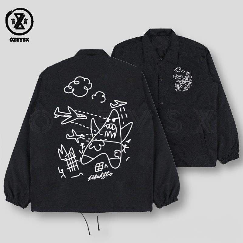 Jaket Coach Emoji Stacw Smile me Special Edition Dewasa Pria Wanita / Coach Jaket Emoji Smile Stacw Unisex Dewasa / Jaket Parasut Emoji coret Windbreaker