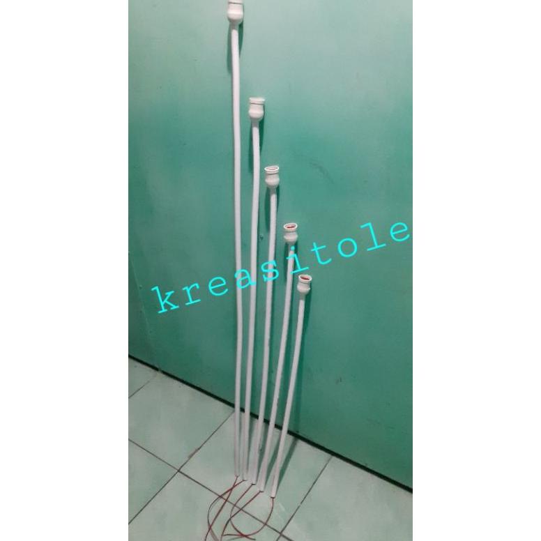 PRODUK- 5 TANGKAI PIPA ELASTIS + FITING + KABEL 130CM .