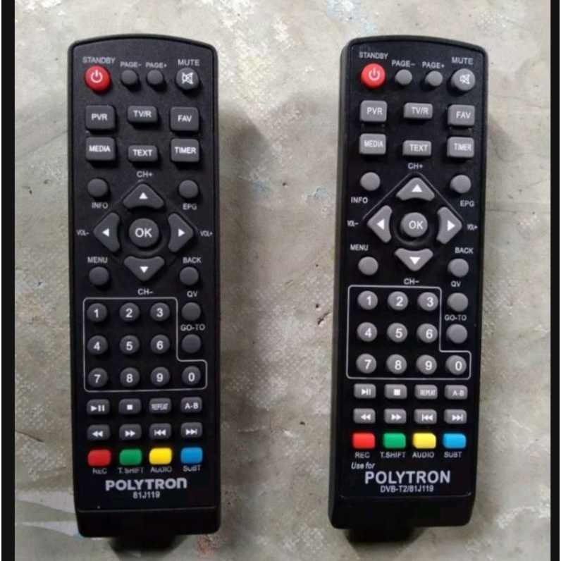 REMOT STB POLYTRON 81J119 PDV - 610T2 DAN PDV - 700T2 REMOT SET TOP BOX POLYTRON PDV 610T2  PDV 700T2