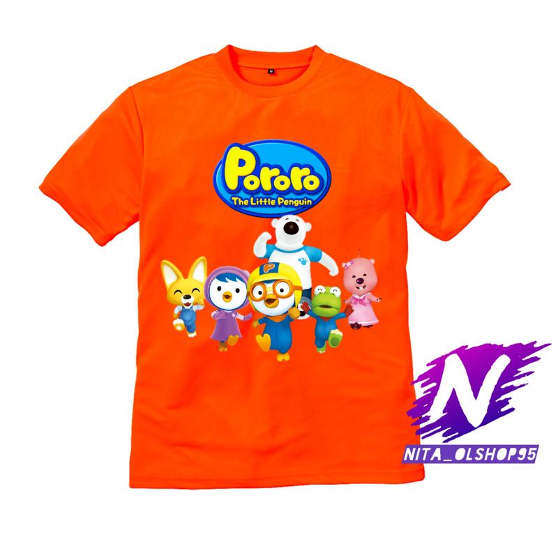 baju anak kaos anak pororo kartun anak pororo the little penguin