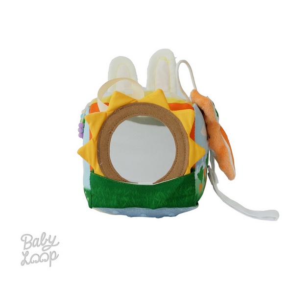 Baby Loop Sensory Cube Music - Mainan Motorik Sensori Babyloop Busy Box Boneka Bunyi Genggam Baby Sensoric Toy Toys