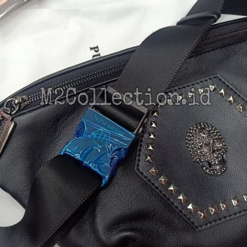 Waistbag P Plain Leather Logo Skull Belt Bag Tas Pinggang Super Premium Quality