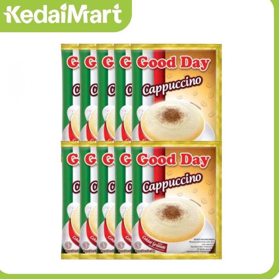 

BEST TERLARIS L891 Good Day Kopi Capucinno Renceng Isi 10 x 25 Gram ㅟ