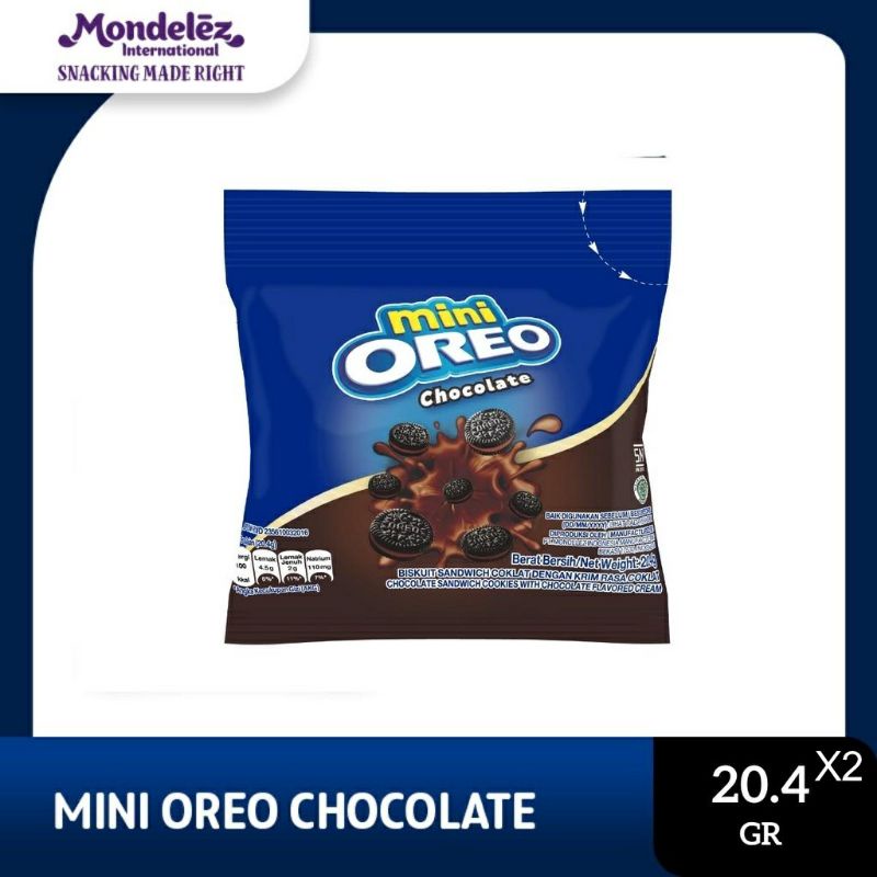 

Mini Oreo Biskuit Chocolate 2 Pcs Berat 20.4 Gram Untuk Traveling - Twinpack