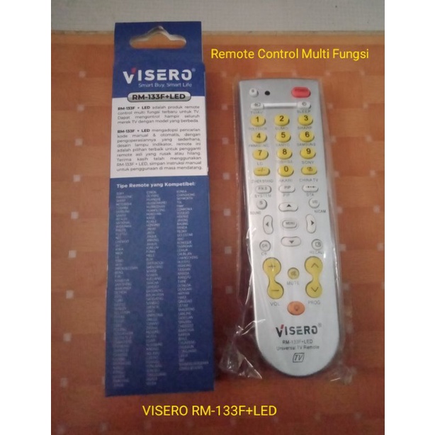 REMOTE VISERO (RM-133F+LED)