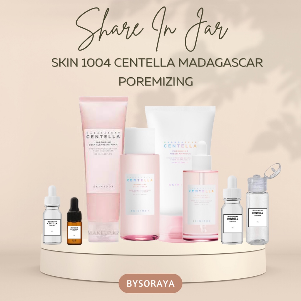 [SHARE IN JAR] SKIN1004 POREMIZING Madagascar Centella Asiatica Cleansing Toner Light Gel Cream Fresh Ampoule