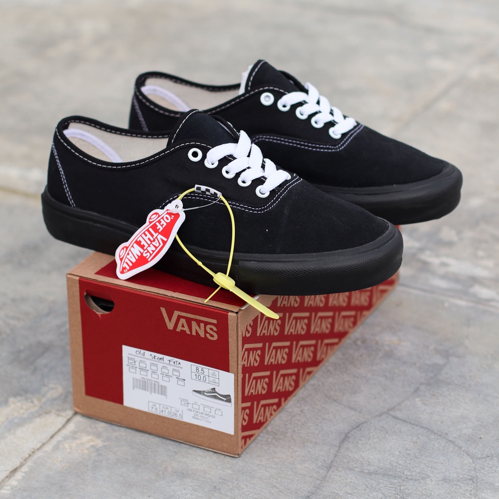 AUTHENTIC ALL BLACK SEPATU TERMURAH