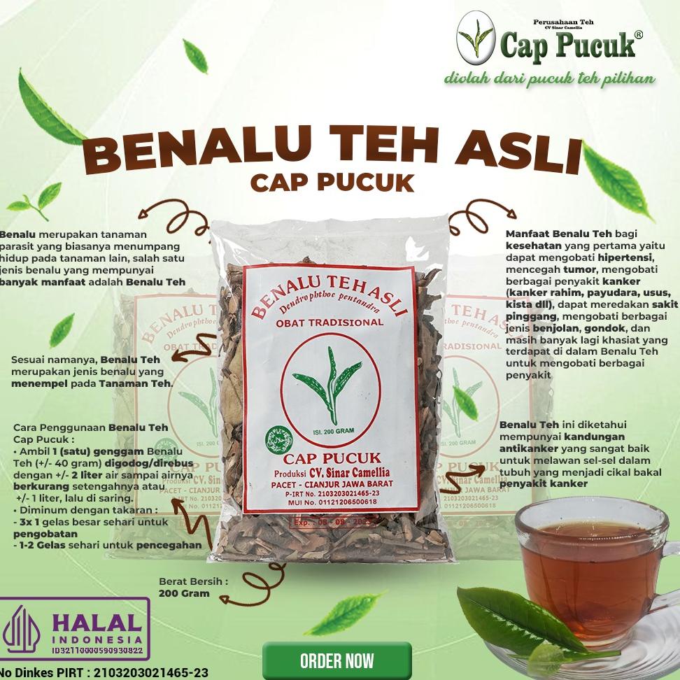 

☛ Tunggu apalagi BENALU TEH ASLI CAP PUCUK .,.,