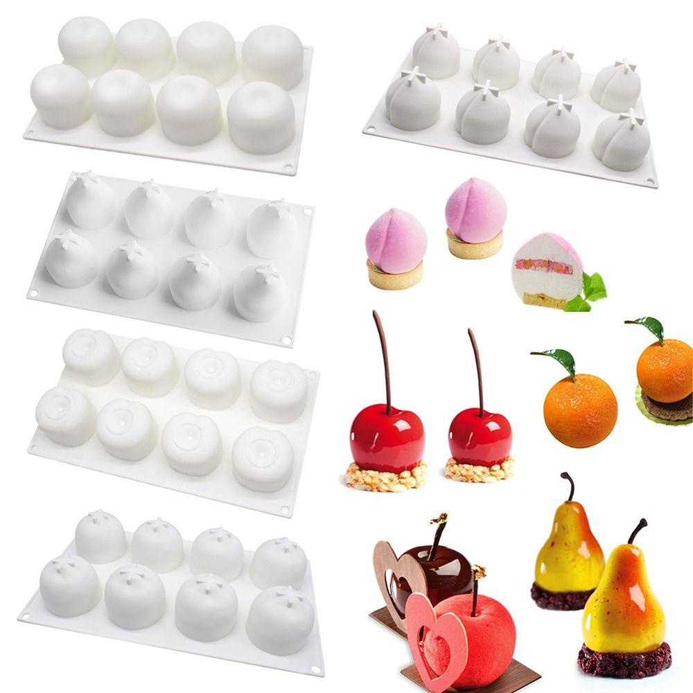 Solighter Cetakan Silikon Buah Silicone Edible DIY Cake rim Chocolate Mold