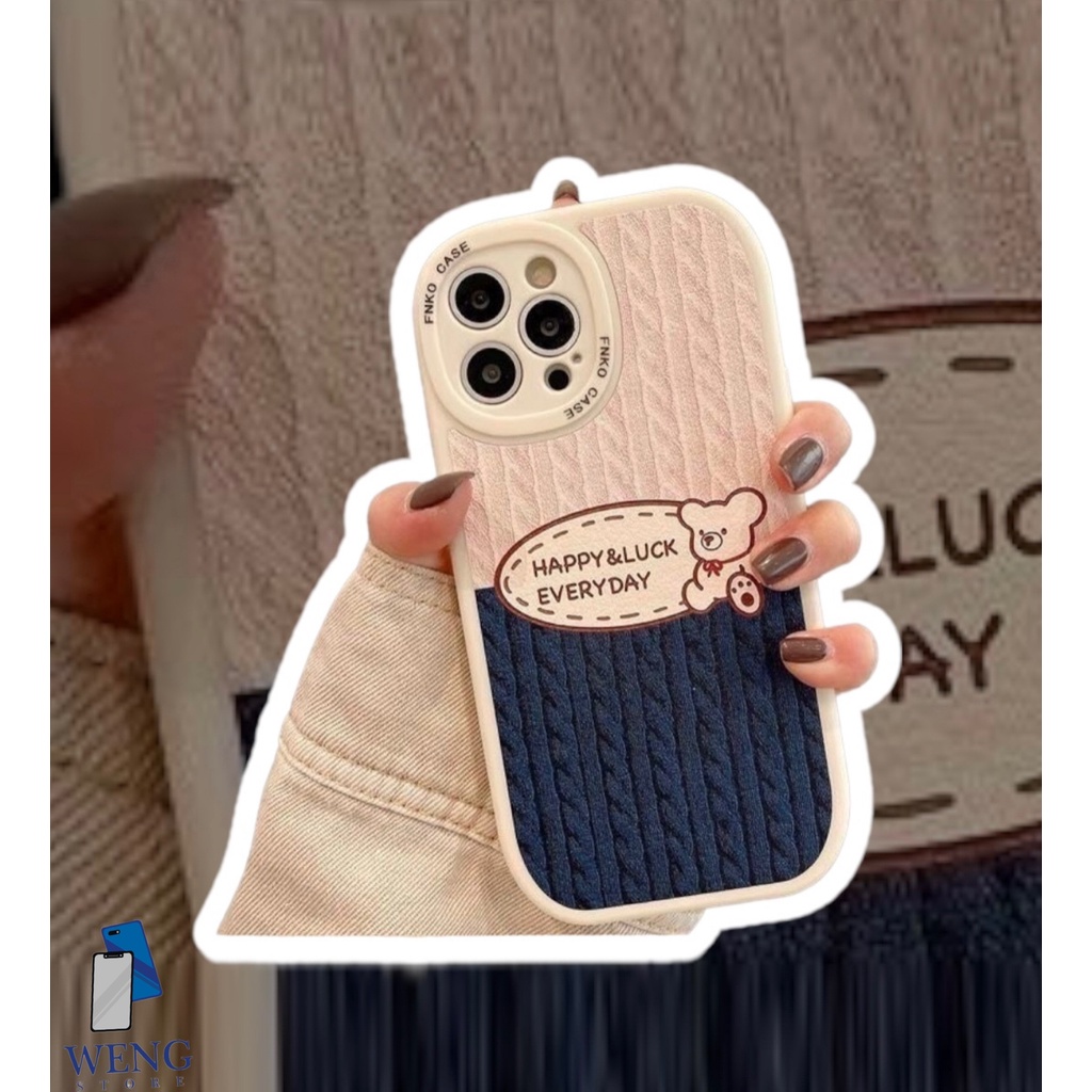 Silikon Fnko Case Motif Strip Bear For Oppo A17 A77S F9 A11K A5S A12 A3S A9 2020 A15 A15S A16 A57 A16K A74 A95 A96 A1K A53 A54 Realme C33 C30 C11 C31 C35