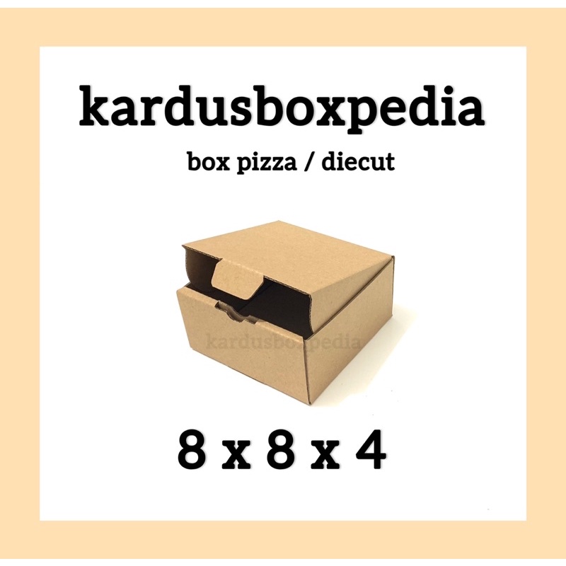 

kardus box pizza / diecut uk 8x8x4