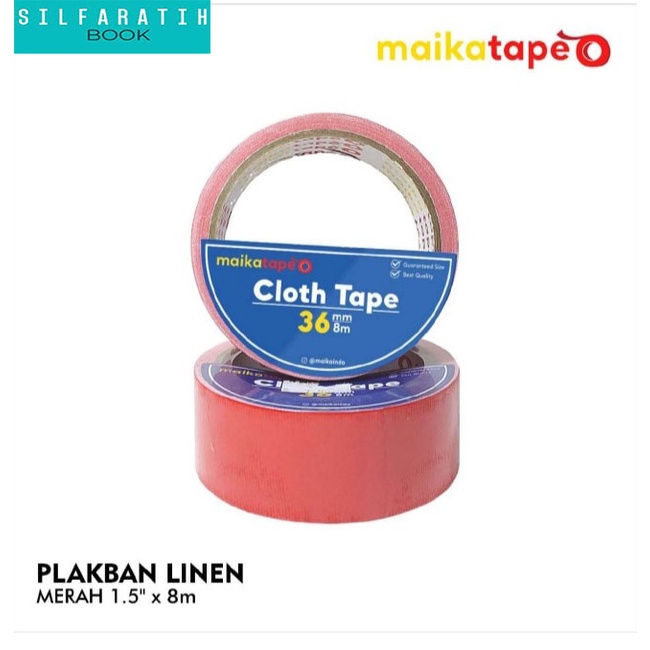 

LAKBAN LINEN MERAH UKURAN 1,5 X 8M