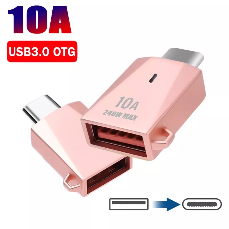 10a Charger Mobil Dan Konverter Earphone Dan Ponsel USB 3.0 Revolution Type-C 3C Aksesoris Female Adapter USB3.0 Adapter