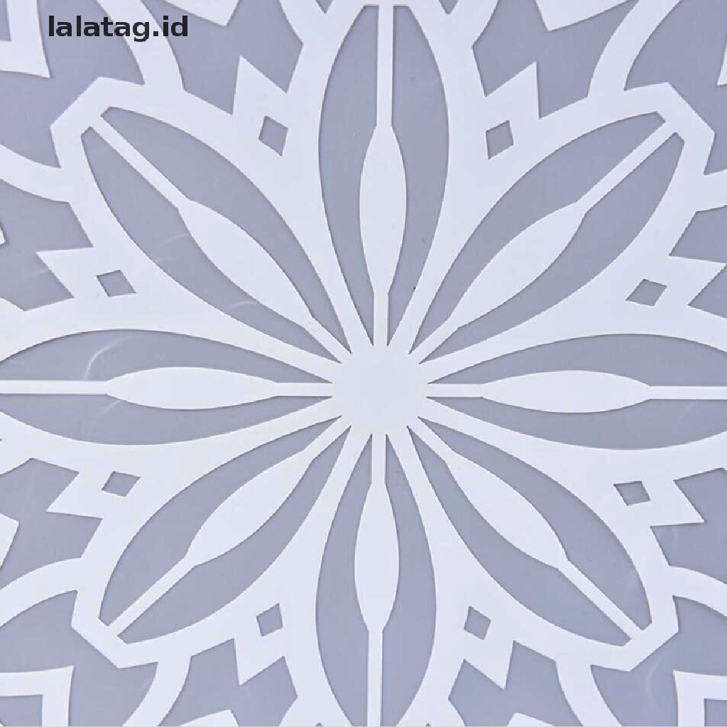 [lalatag] 30 * 30CM Mandala Stensil Paing Lantai Dinding Template DIY Alat Album Embos [ID]