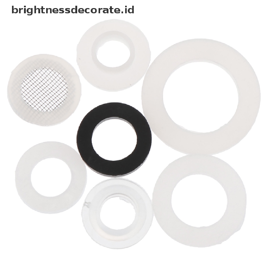 [Birth] 1per2 &quot;3Per4&quot; 1 &quot;Rubber Ring Silicon PTFE Flat Gasket Sealing Ring Untuk Shower Nozzle [ID]