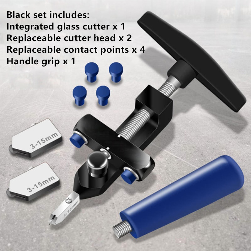 YUN Mall 2 In 1 Alat Pemotong Kaca/Ubin/Keramik Manual Multifungsi Mudah Digunakan