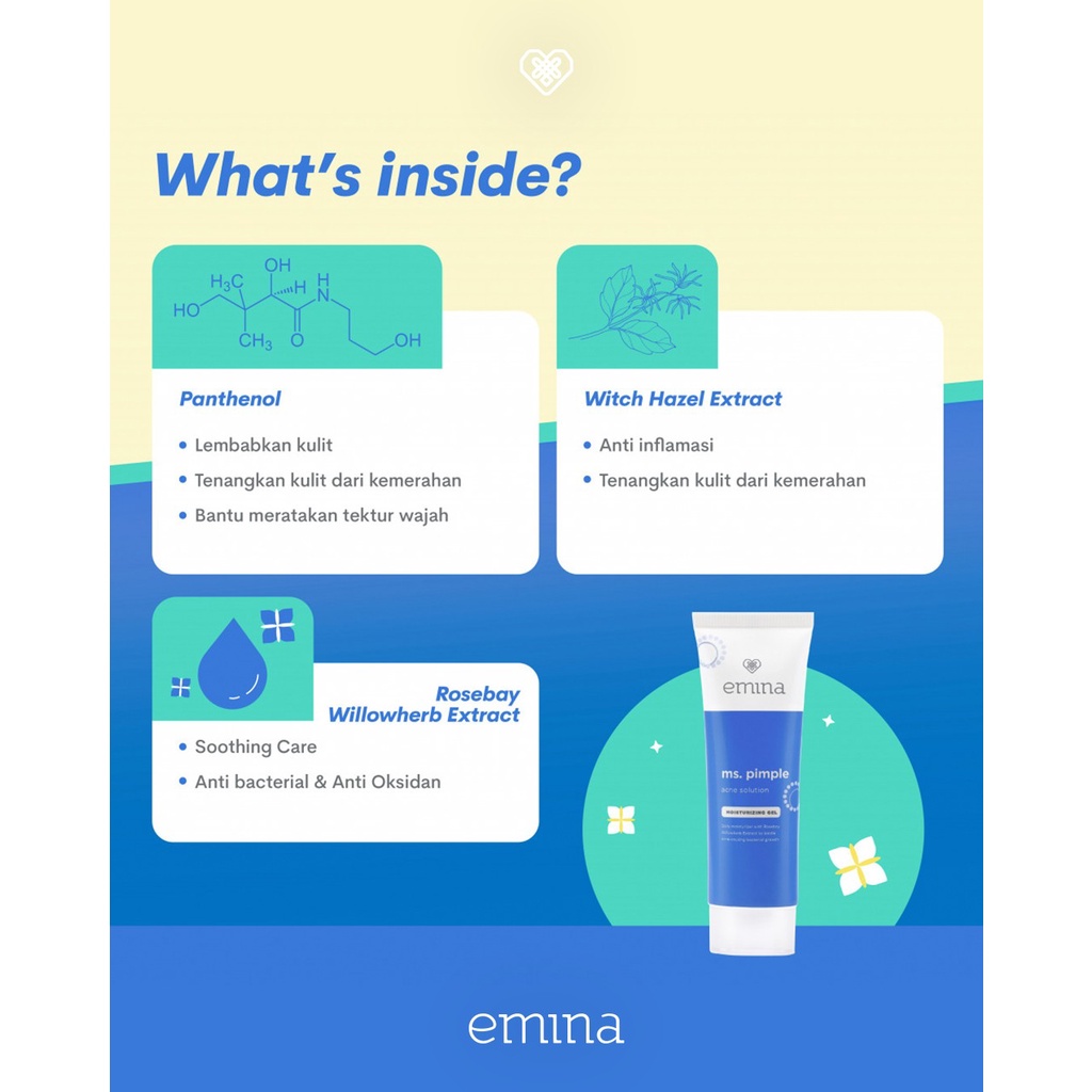 (BISA COD) Paket Emina MS Pimplle Untuk Jerawat 3 PCS