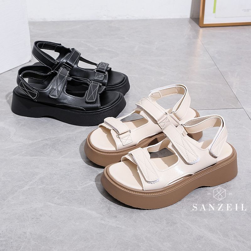 14430 Sanzeil Wina - Sandal Tali Wedges Wanita Premium Sandal Tali Korean Fashion Wanita Terbaru