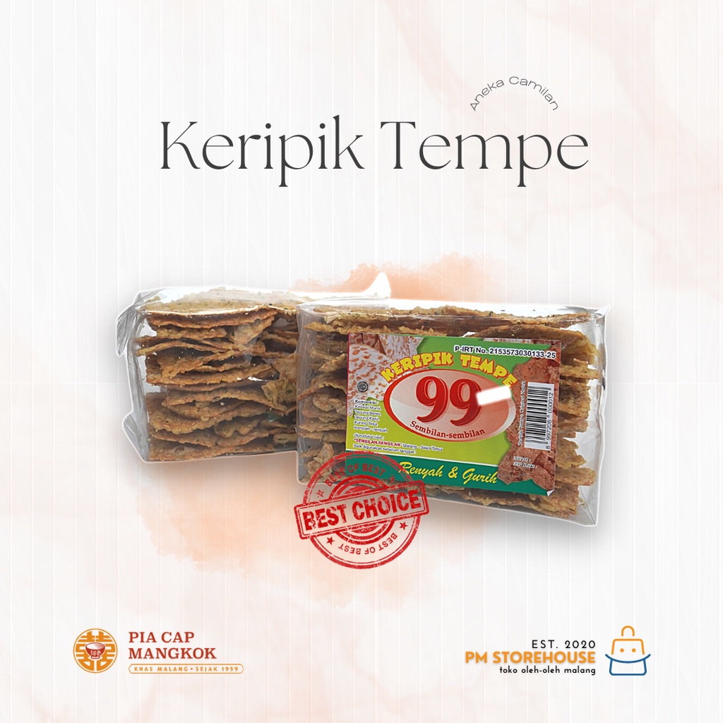 Keripik Tempe 99 Rasa Original Asli Malang