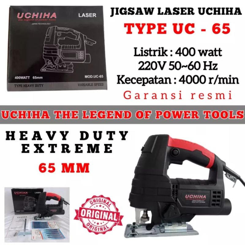 JIGSAW LASER 65MM original UCHIHA JAPAN BUAT KERJA BERAT