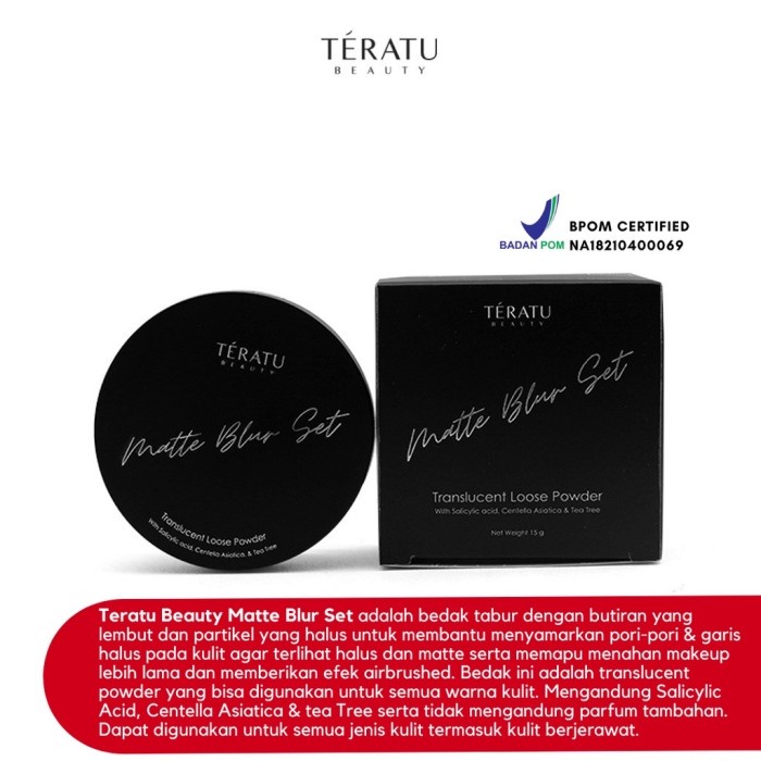 Diskon  Teratu Beauty Matte Blur Set Translucent Loose Powder