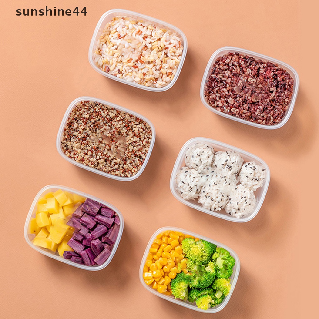 Sunshine Square Kotak Penyimpanan Makanan Plastik Makanan Pengawet Buah Keep Fresh Box.