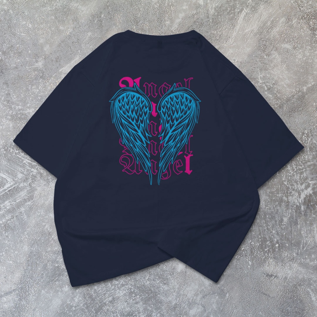 hipnop Kaos Oversize LOVE WING T-Shirt Cowo Premium Kaos BigSize Pria