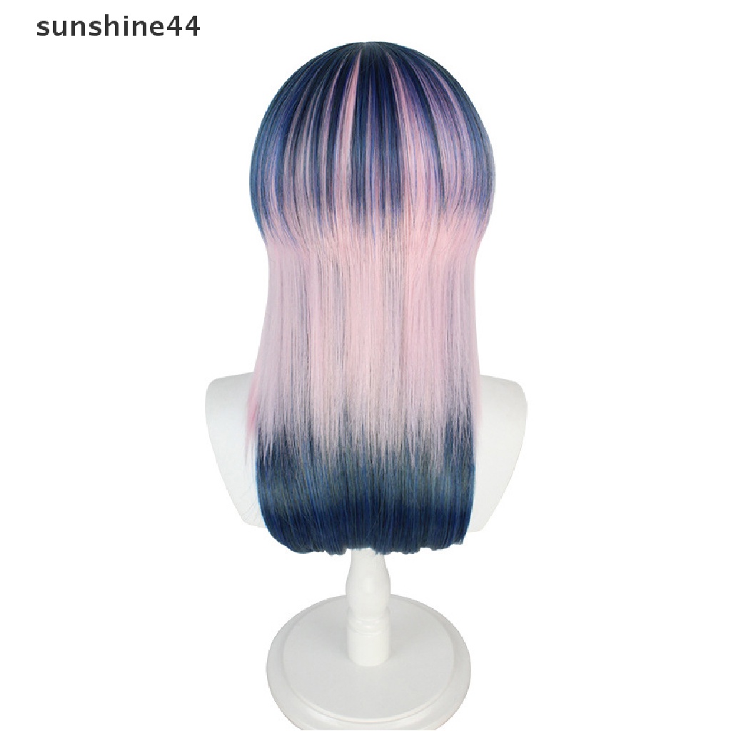 Sunshine Anime Tokyo Revengers Rindo Haitani Cosplay Wig Biru Ungu Pink Tahan Panas Rambut Cosplay Wig Dewasa Props Party Decor.