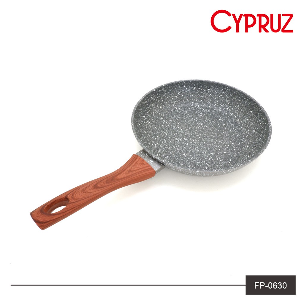 Frypan Granite Cypruz PFOA FREE Keramik Coating Cypruz Wajan Penggorengan / Fry Pan Marble Induksi