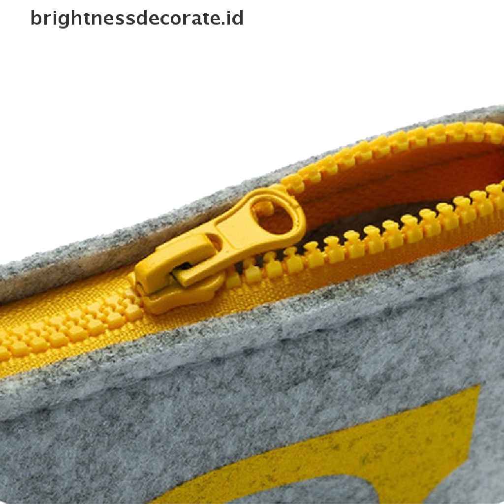 [Birth] Felt Glasses Case Bag Sunglasses Case Box Portable Lembut Resleting Pelindung Kacamata [ID]