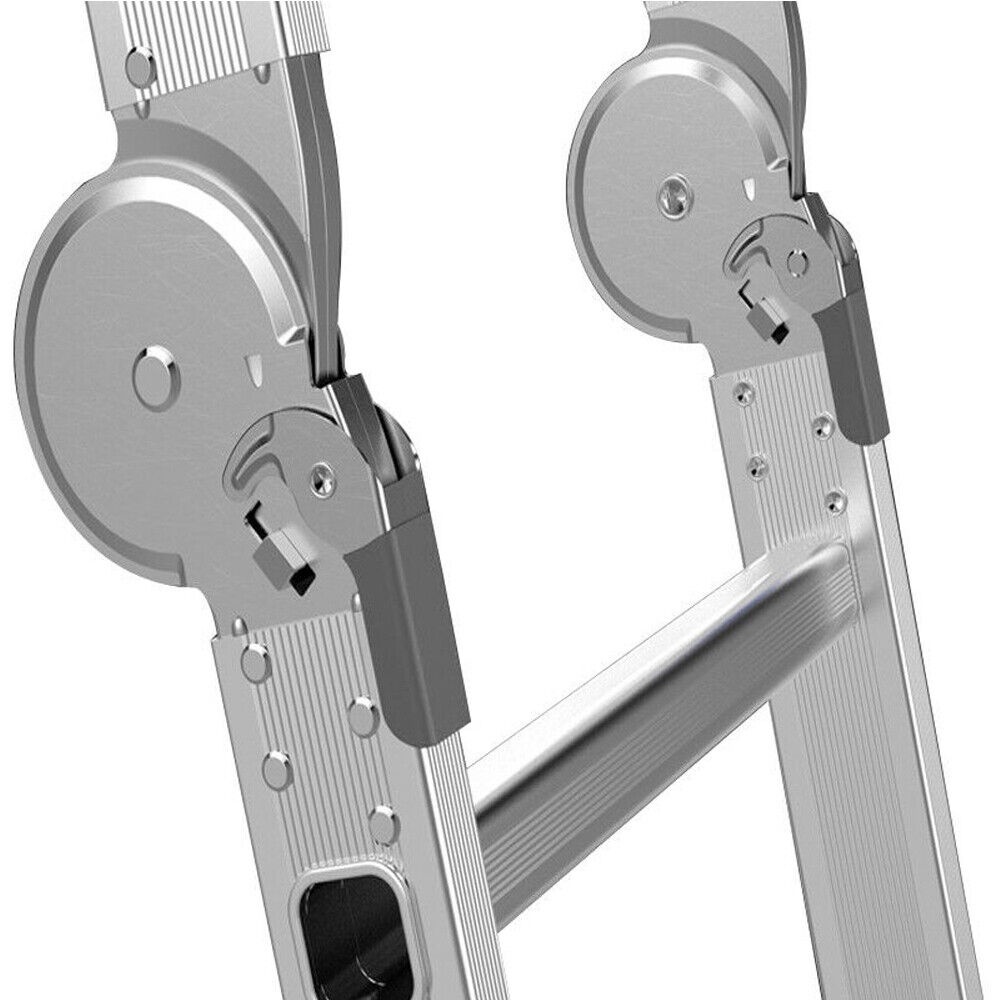 3.7M/4.7M/5.8M Tangga Lipat Meter Paduan Aluminium Teleskopik Tangga Teleskopik Multifungsi Tangga anti selip paduan aluminium / surabaya