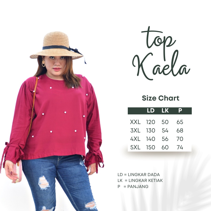 Balicihui Top Kaela Atasan Plus Size Jumbo Big Size