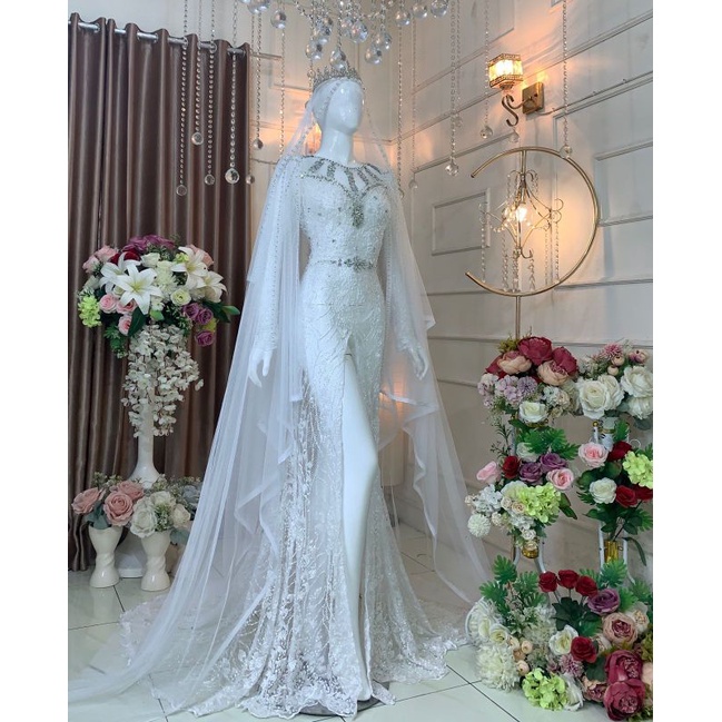 CAUPLE KEBAYA PENGANTIN MODERN PLUS JARIK SLEMMPANG/BAJU PERNIKAHAN/PAKAIN PESTA/KEBAYA STORE21
