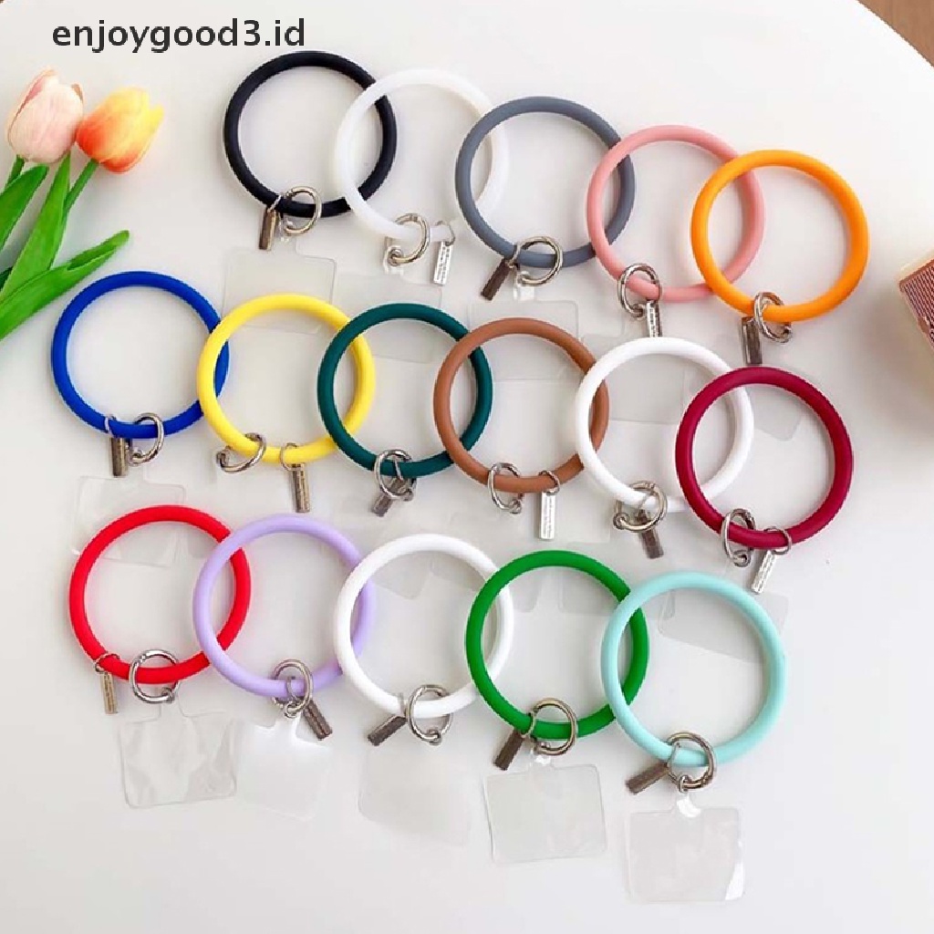 [Rready Stock] Universal Handphone Gantung Cincin Lanyard Tali Anti Hilang Gantungan Kunci Silikon (ID)