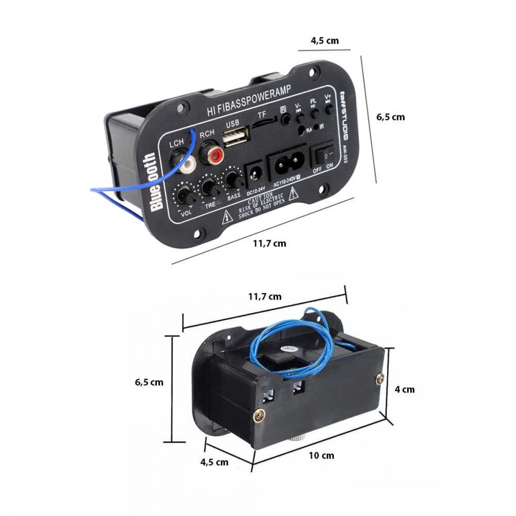 Amplifier Board Audio Bluetooth USB Radio TF DIY 30W Taffstudio AW322