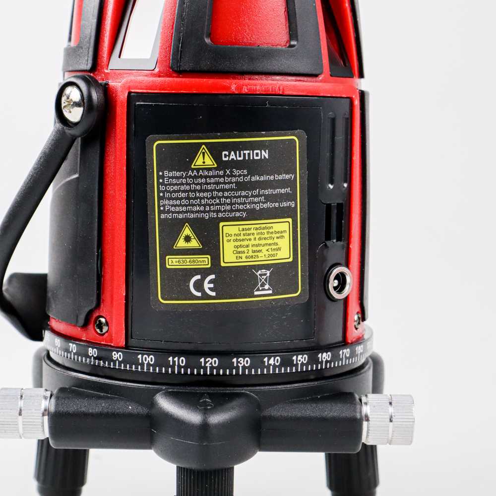 LASER LEVEL 4D 5 LINE SELF LEVELING RED LASER Taffware Mesin Self Leveling 5 Line Laser Red Beam Infrared 4D - LD-500