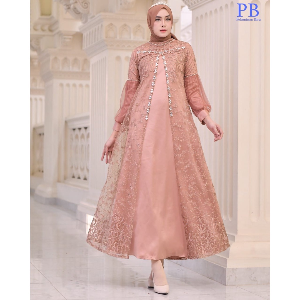 HN MODE - Gamis tile regina mix tile dot mutiara