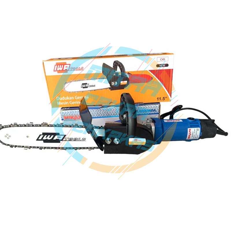 Komplit mini chainsaw plus mesin gerinda MIKAYO mesin chainsaw gurinda set potong kayu